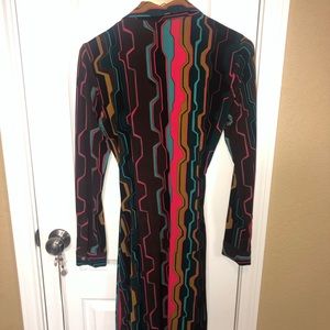 Crossed body Dress long sleeves